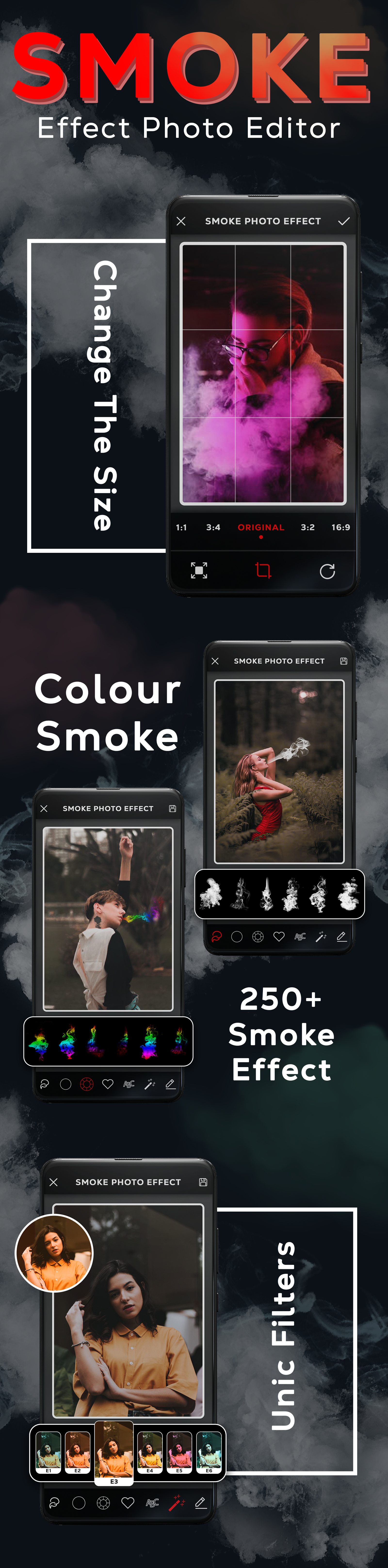 Smoke Effect Photo Editor - Smoke Photo Effect - Art Smoke Effect Maker - Smoke Effect Picture Art